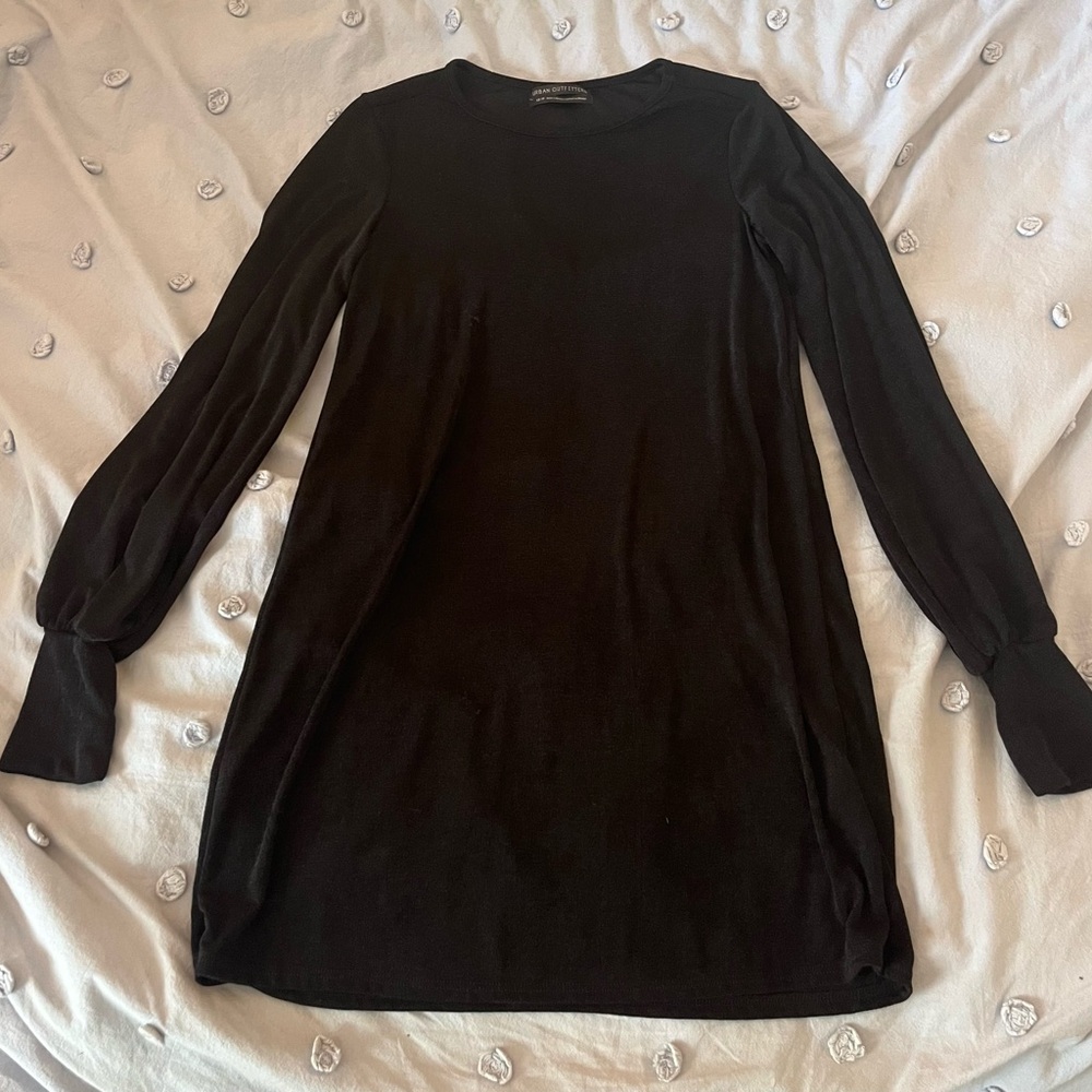 Urban Outfitters Long Sleeve Black Mini Dress Size XS